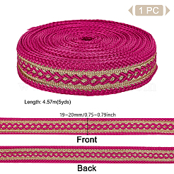 5 Yard geflochtene Polyesterbänder&nbsp;OCOR-GA0002-22A