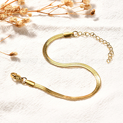 1 Stück 304 Edelstahl Fischgrätenketten Armband für Männer und Frauen&nbsp;BJEW-DJ0001-68