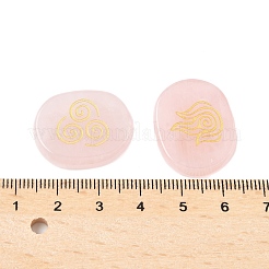 4 Stück 4 Stile natürliche Rosenquarz-Display-Dekorationen&nbsp;G-F786-02B-04
