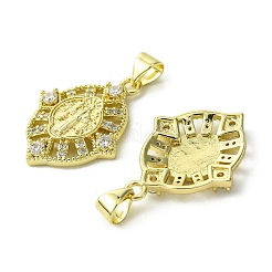 Pendentifs avec zircon cubiques à micro-pavés en laiton&nbsp;KK-H472-53A-G