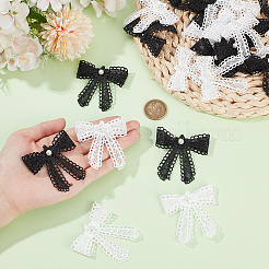 20 Stück 2 Farben Polyester Bowknot Ornament Zubehör&nbsp;DIY-CY0002-21