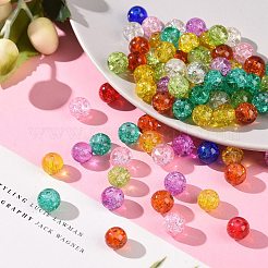 Runde Crackle Glasperlen&nbsp;X-CCG-Q001-8mm-M