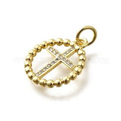 Ottone micro spianare pendenti zirconi&nbsp;KK-P295-26G