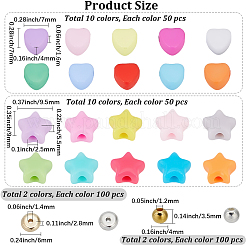 1400 Stück DIY-Schmuckzubehör-Kits aus Acryl&nbsp;DIY-PA0001-45