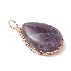 Pendenti d'ametista naturale&nbsp;PALLOY-JF04776-03