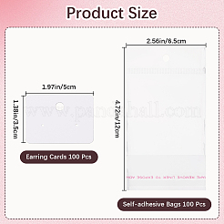 1 Satz leere Ohrring-Displaykarten aus Papier&nbsp;EDIS-CN0001-01A-02