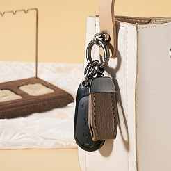 Porte-clés en cuir pu&nbsp;KEYC-TADJ0009-03B-04