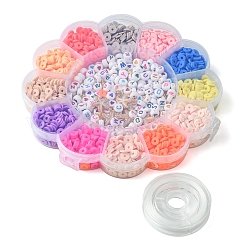 Kits de bijoux à faire soi-même en perles heishi en argile polymère faites à la main&nbsp;DIY-FS0006-66A