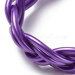Pulseras elásticas trenzadas con cordón de plástico&nbsp;BJEW-R313-01B