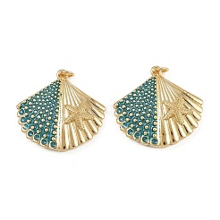 Pendentifs d'émail en laiton &nbsp;KK-L241-25G