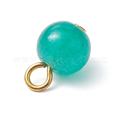 12 pendentif en verre imitation jade.&nbsp;PALLOY-JF02768-01