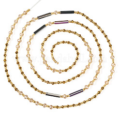 Chaînes de taille ajustables en perles de verre pour femmes&nbsp;AJEW-TA0005-78D