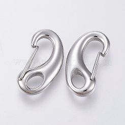 Anlaufbeständiger Schlüsselanhängerverschluss aus Edelstahl 304 mit Druckknopfverschluss&nbsp;X-STAS-G039-03P