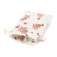 Sac en tissu en coton à thème de noël&nbsp;X-ABAG-H104-B
