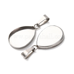 Cabochon pendenti in acciaio inossidabile 304&nbsp;STAS-D379-01A-P