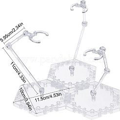 Diy verstellbarer actionfigurenhalter ständer basisset&nbsp;DJEW-WH0001-01