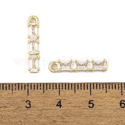 Pendenti in zirconi cubici trasparenti in micro pavè di ottone&nbsp;LS-KK-L212-12G