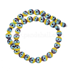 Hechos a mano de los abalorios del lampwork del ojo malvado&nbsp;LAMP-C028-01A-03