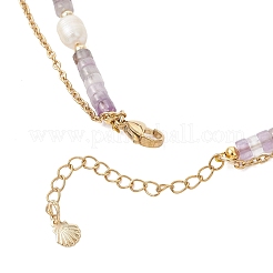 Colliers pendentifs en acier inoxydable 304 à double couche&nbsp;NJEW-JN05847-02