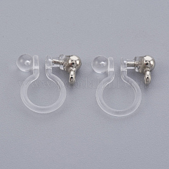 Messing-Clip-on-Ohrring-Komponente&nbsp;X-KK-L169-09P