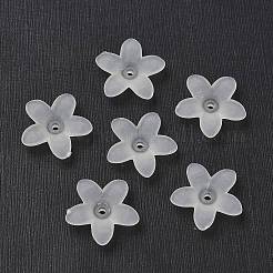 Gefrostet Acryl Blumen Perlen&nbsp;PAB1936Y-10