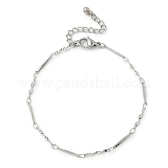 Braccialetti con catene a maglie intrecciate in acciaio inossidabile 304 per donna&nbsp;BJEW-JB11838