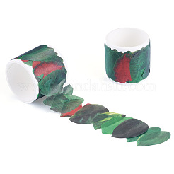 Pegatinas de cinta de papel con hojas de otoño para hacer tarjetas&nbsp;DIY-TAC0032-23A