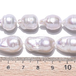 Natürliche Barockperle Keshiperlen Stränge&nbsp;PEAR-S019-02E-03