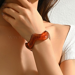 Brazaletes abiertos de resina vintage para mujer&nbsp;YQ0395-3