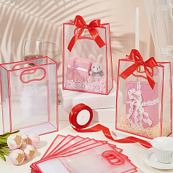 15 Stück mattierte transparente Geschenktüten aus Kunststoff mit Lochgriff&nbsp;ABAG-UN0001-11