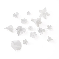 450 pz 15 stili di pendenti in acrilico trasparente e copriperline e perline&nbsp;FACR-CD0001-01