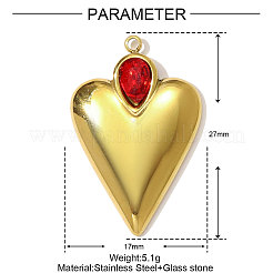 Anhänger aus Edelstahl 304&nbsp;STAS-OY001-60G