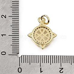 Messing micro pave klare zirkonia anhänger&nbsp;CU-L001-01G