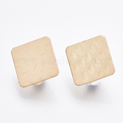 Glatte Oberfläche Eisen Ohrstecker Zubehör&nbsp;IFIN-T012-95-RS