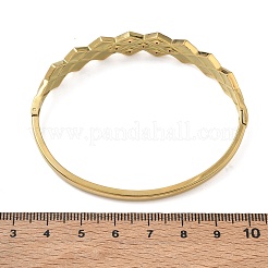 Bracciali rigidi a cerniera in acciaio inossidabile 304 con strass di cristallo&nbsp;SA-CBAB92B-18G
