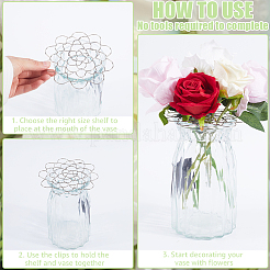 3 Stück 3 Stil 201 Edelstahl Blumenarrangement Einsatzdeckel&nbsp;FIND-WH0260-29