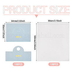 100 Stück faltbare Display-Kopfkarten aus Papier mit Blumendruck&nbsp;CDIS-TA0001-46D