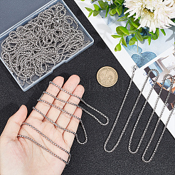 10 Stück Halsketten-Set aus 304 Edelstahl mit Panzerkette für Männer und Frauen&nbsp;NJEW-NB0001-14