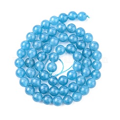 Chapelets de perles de jade blanche naturelle&nbsp;X-G-G051-R1-6mm