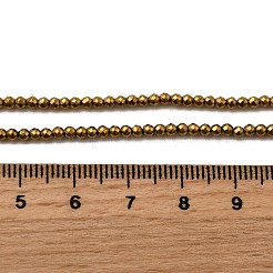 Galvanisierte synthetische nichtmagnetische Hämatitperlenstränge&nbsp;G-H001-51B