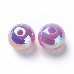 Perles de résine à rayures&nbsp;LS-RESI-B014-01B-02