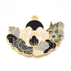 Alliage de placage de rack émail gros pendentifs&nbsp;ENAM-N056-395-G
