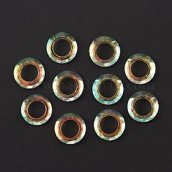 Galvanoplastie anneaux de liaison en verre&nbsp;GLAA-A008-04A-03