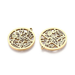 Pendentifs creux en acier inoxydable 304&nbsp;STAS-T070-03G