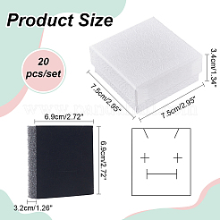 Coffrets cadeaux bijoux en papier texturé&nbsp;OBOX-NB0001-10B-01