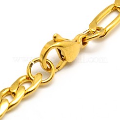 Realizzazione di braccialetti a catena figaro in acciaio inossidabile 304&nbsp;X-STAS-A028-B021G