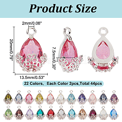 Pendentifs en alliage de zinc avec zircone cubique&nbsp;FIND-HY0003-98S