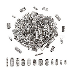 120 Stück 12 Stile tibetischen Stil Legierung Rohr Perlen&nbsp;FIND-PH0020-79