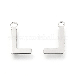 Breloques en acier inoxydable 201 anti-ternissement&nbsp;STAS-C021-06P-L