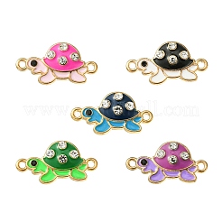 10 stücke 5 farben legierung emaille verbinder charms&nbsp;ENAM-YW0003-43